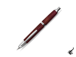 Pilot Capless Wooden Fountain Pen, Birch wood, Red, FC-2500RR-R