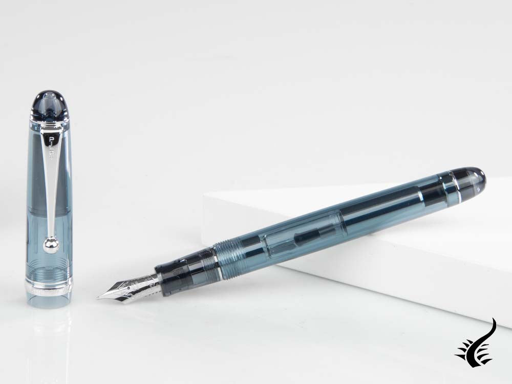 Pilot Custom 74 Midnight Blue Fountain Pen, Rhodium trim, FKKN12SR-TBB