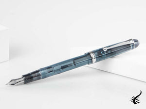 Stylo plume Pilot Custom 74 Midnight Blue, garniture rhodiée, FKKN12SR-TBB