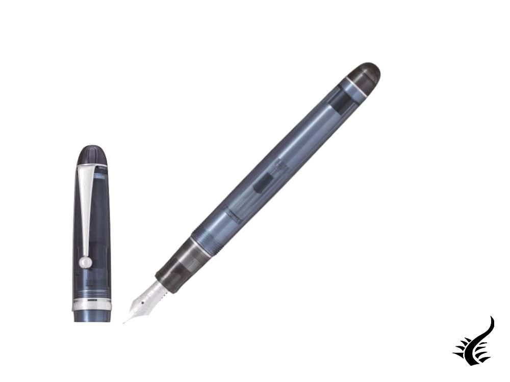 Stylo plume Pilot Custom 74 Midnight Blue, garniture rhodiée, FKKN12SR-TBB