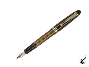 Pilot Custom 823 Amber Fountain Pen, Resin, Gold trim, 60556