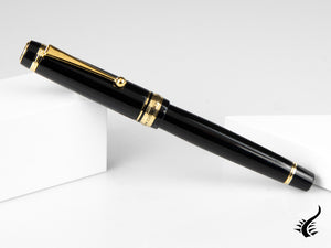 Stylo plume Pilot Custom 845, ébonite, attributs dorés, noir, NC845N