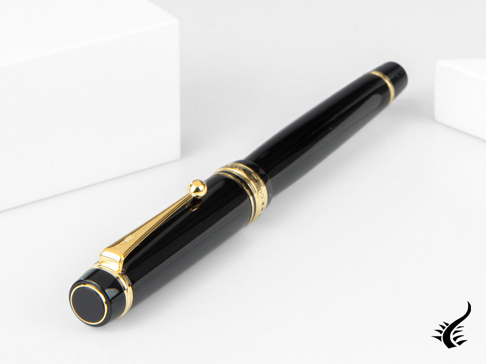 Pilot Custom 845 Fountain Pen, Ebonite, Gold trim, Black, NC845N