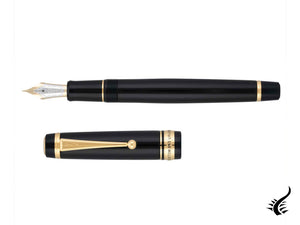 Stylo plume Pilot Custom 845, ébonite, attributs dorés, noir, NC845N