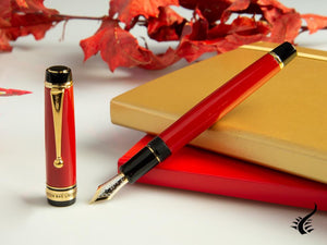 Pilot Custom 845 Red Fountain Pen, Ebonite and Urushi lacquer, FKV-5MR-R