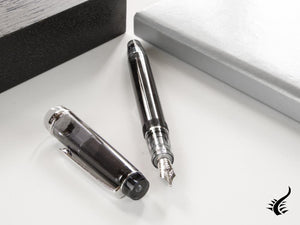 Pilot Custom Heritage 92 Fountain Pen, Resin, Chrome Trim, Black