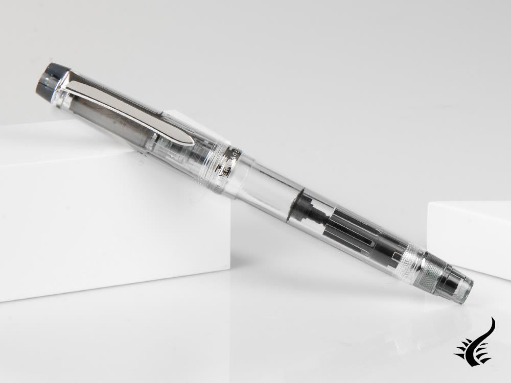Pilot Custom Heritage 92 Fountain Pen, Resin, Chrome, Transparent