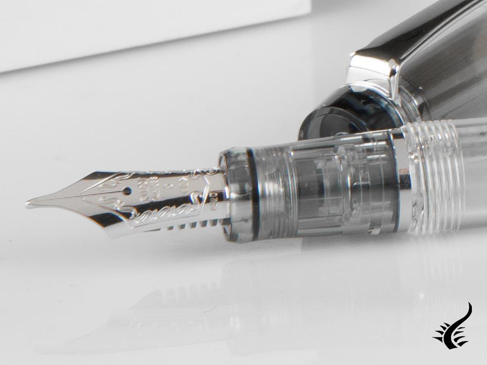 Pilot Custom Heritage 92 Fountain Pen, Resin, Chrome, Transparent
