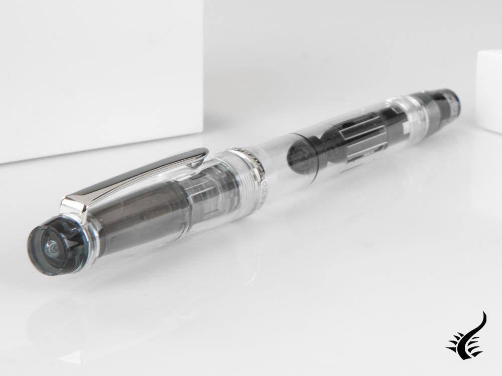 Pilot Custom Heritage 92 Fountain Pen, Resin, Chrome, Transparent