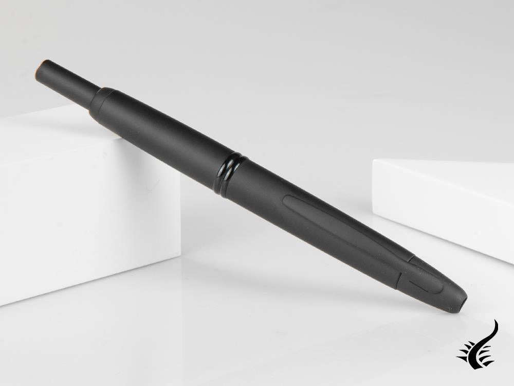 Pilot Fountain Pen Retractable Black Matte Capless