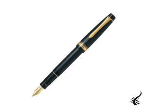 Pilot Justus 95 Fountain Pen, Resin, Gold plated, Black, FJ-3MR-NB-NT