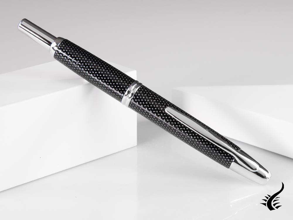 Stylo Plume Rétractable Pilot Carbonesque Noir "Capless"