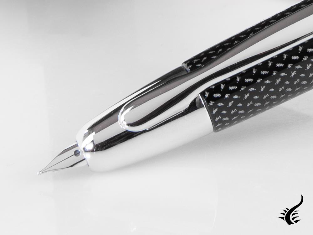 Pilot Retractable Fountain Pen Carbonesque Black  "Capless"