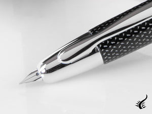 Stylo Plume Rétractable Pilot Carbonesque Noir "Capless"