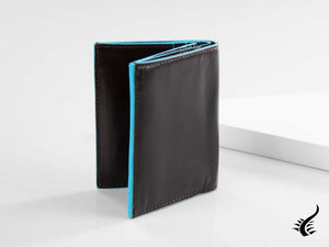 Piquadro Blue Square Wallet, Leather, Brown, 7 Cards, PU3244B2/MO