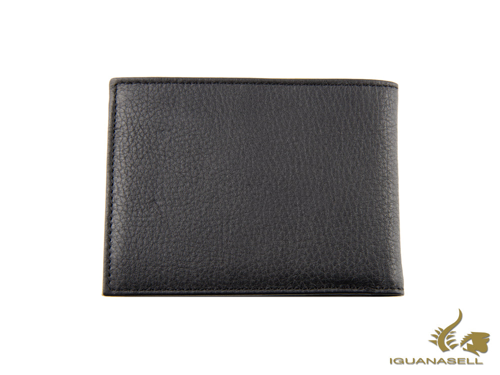 Piquadro Modus Wallet, Leather, Black, 4 Cards, Coin case, PU257MO/N