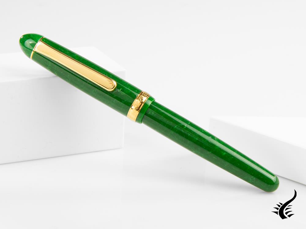 Platinum Celluloid Fountain Pen Jade -Gold Plated Trims- PTB-30000S-45