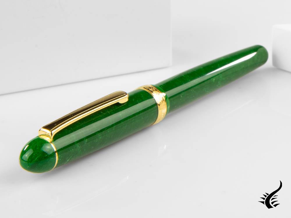 Platinum Celluloid Fountain Pen Jade -Gold Plated Trims- PTB-30000S-45