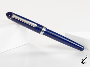 Platinum Celluloid Fountain Pen Midnight Ocean, Rhodium trim