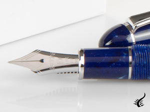 Stylo Plume Platinum Celluloid Midnight Ocean, attributs Rhodium