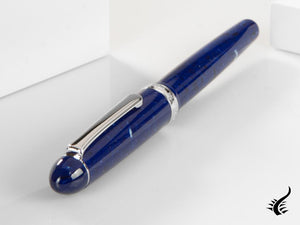 Stylo Plume Platinum Celluloid Midnight Ocean, attributs Rhodium