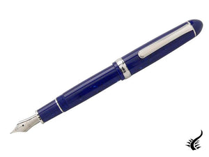 Stylo Plume Platinum Celluloid Midnight Ocean, attributs Rhodium