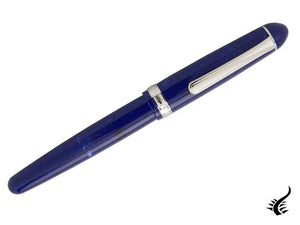 Platinum Celluloid Fountain Pen Midnight Ocean, Rhodium trim