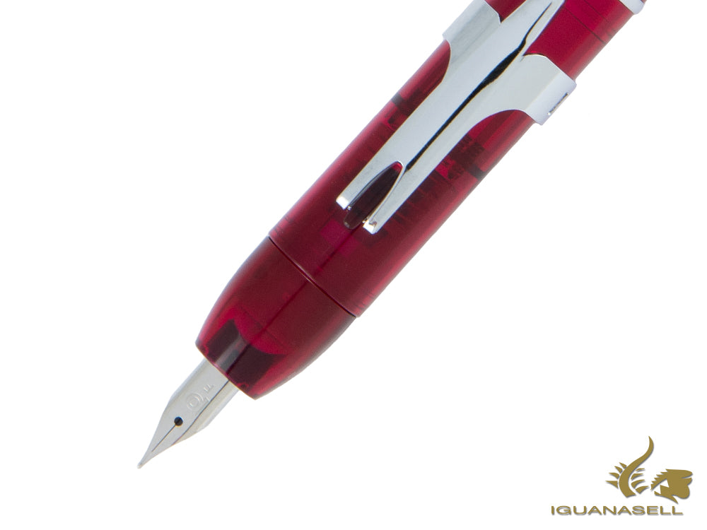 Platinum Curidas Fountain Pen, Retractable, Gran Red, PKN-7000-77