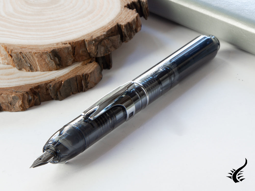 Platinum Curidas Fountain Pen, Retractable, Graphite Smoke, PKN-7000-7