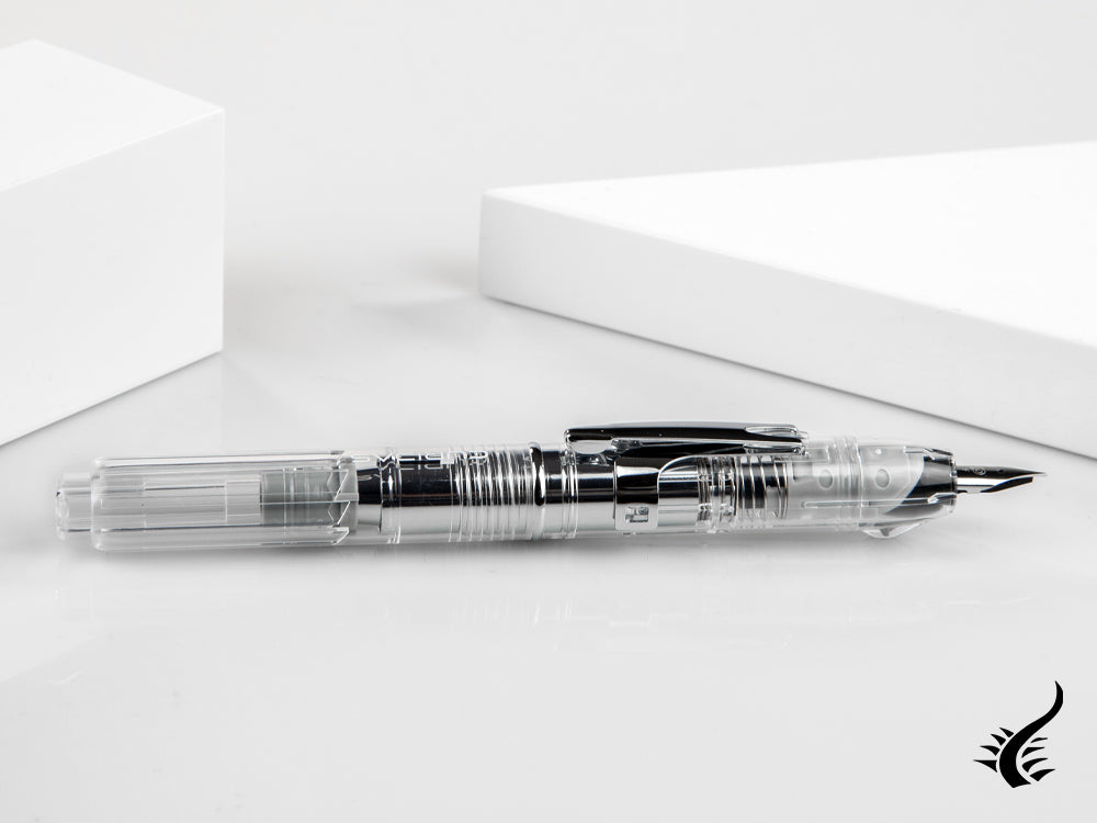 Stylo plume Curidas Platinum, rétractable, cristal prismatique, PKN-7000-6