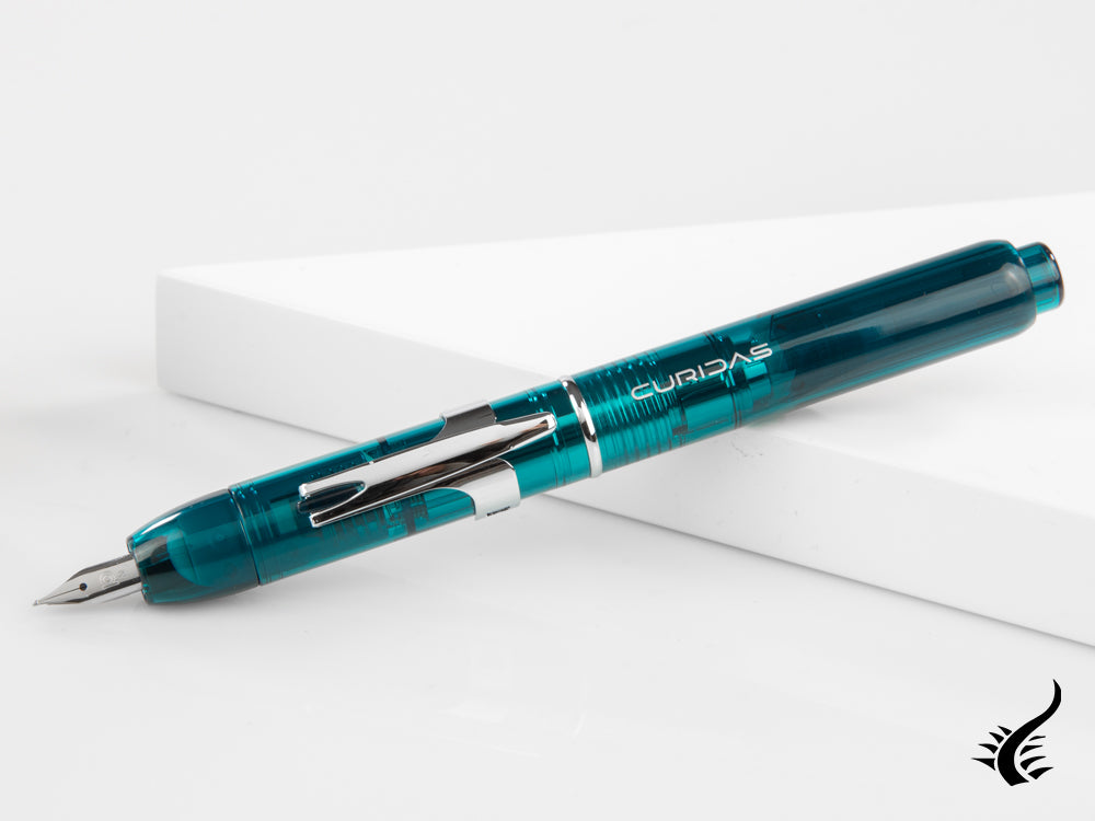 Stylo plume Curidas Platinum, rétractable, vert urbain, PKN-7000-43