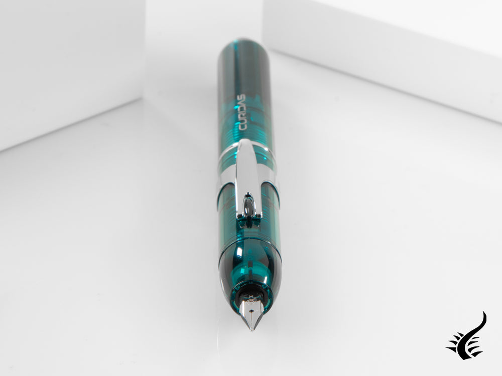 Stylo plume Curidas Platinum, rétractable, vert urbain, PKN-7000-43