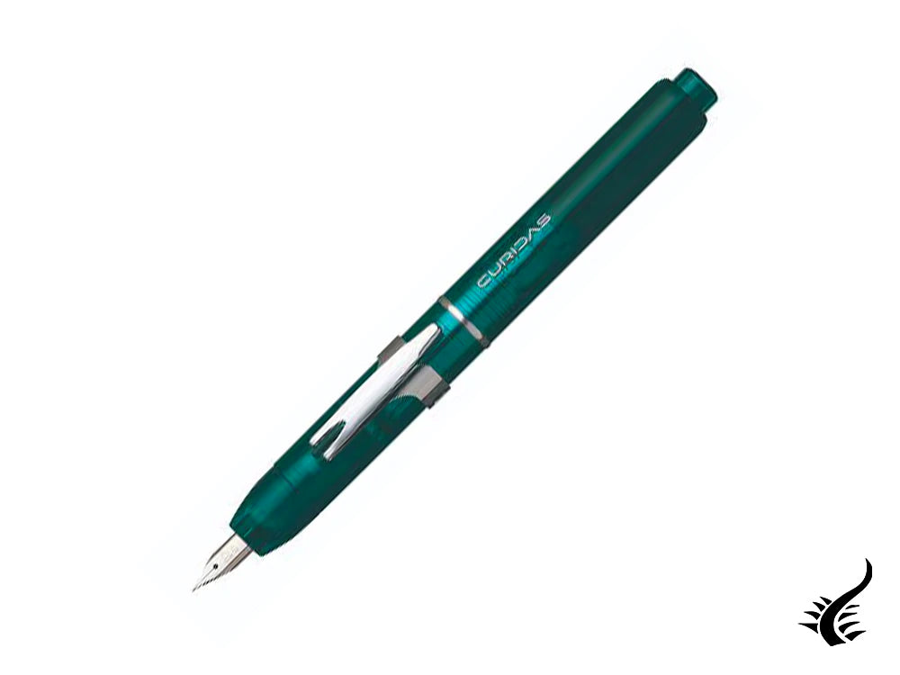 Stylo plume Curidas Platinum, rétractable, vert urbain, PKN-7000-43