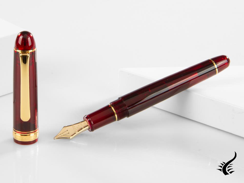 Stylo plume en platine, Century Music Burgundy, PNBM-20000-71