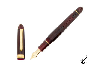 Stylo plume en platine, Century Music Burgundy, PNBM-20000-71