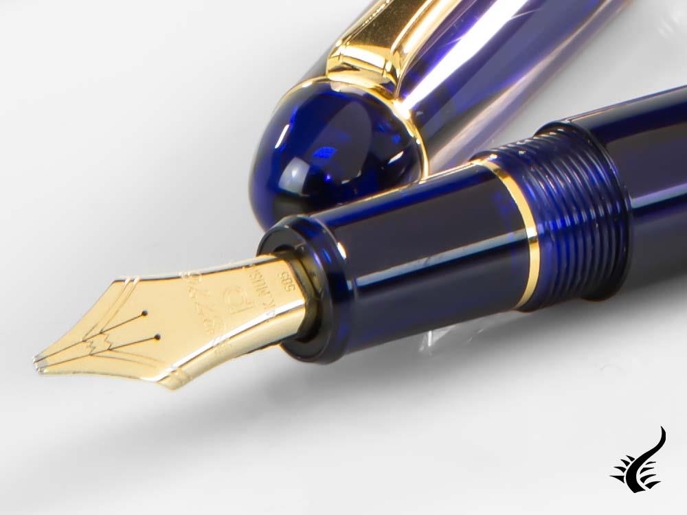 Platinum Fountain Pen, Century Music Chartres Blue, PNBM-20000-51