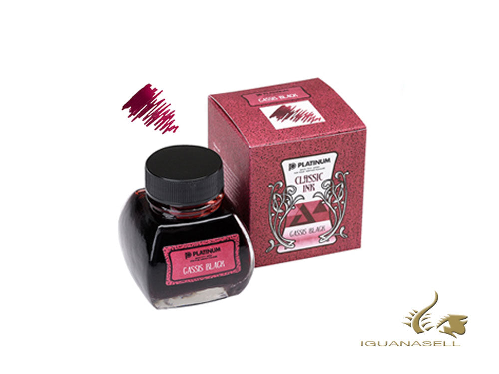 Platinum Ink Bottle, 60ml, Cassis Black, INKK-2000-15