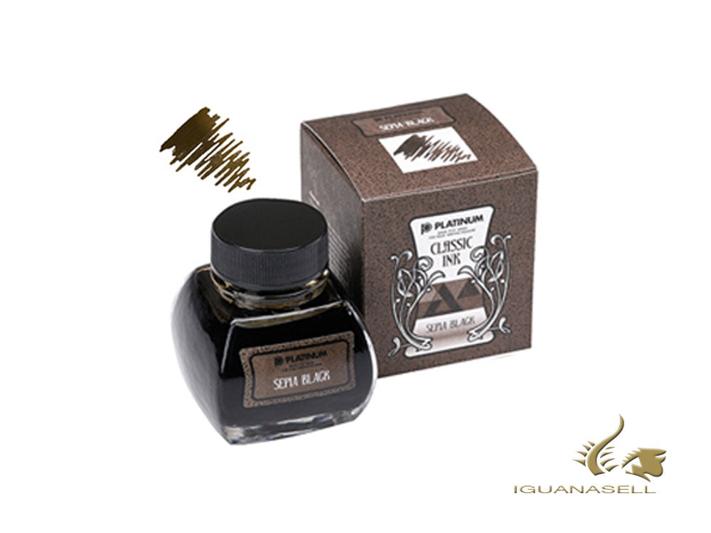 Bouteille d'encre Platinum, 60 ml, noir sépia, INKK-2000-66