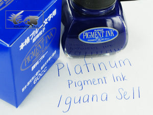 Flacon d'encre Platinum, 60 ml. Bleu, encre pigmentée