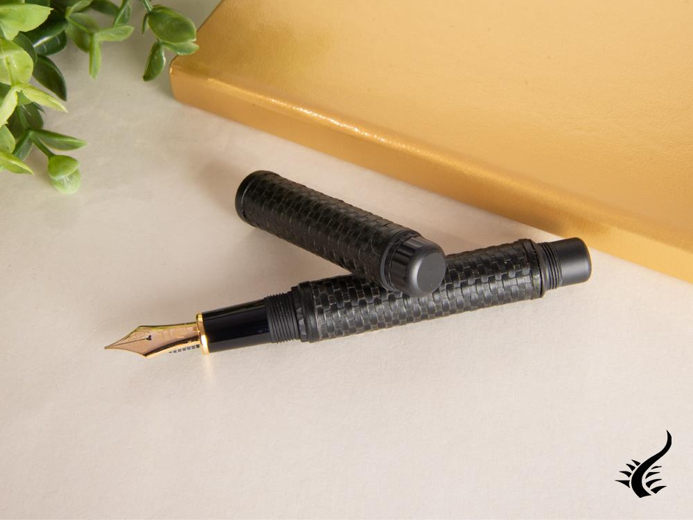 Platinum Izumo Bamboo Ankokushoku Fountain Pen, Black, PBA-120000G-1