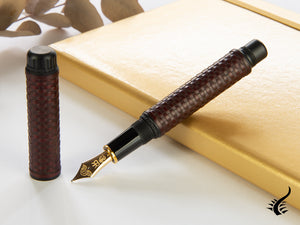 Stylo plume Platinum Izumo Bamboo Benikabairo, bordeaux, PBA-120000G-15