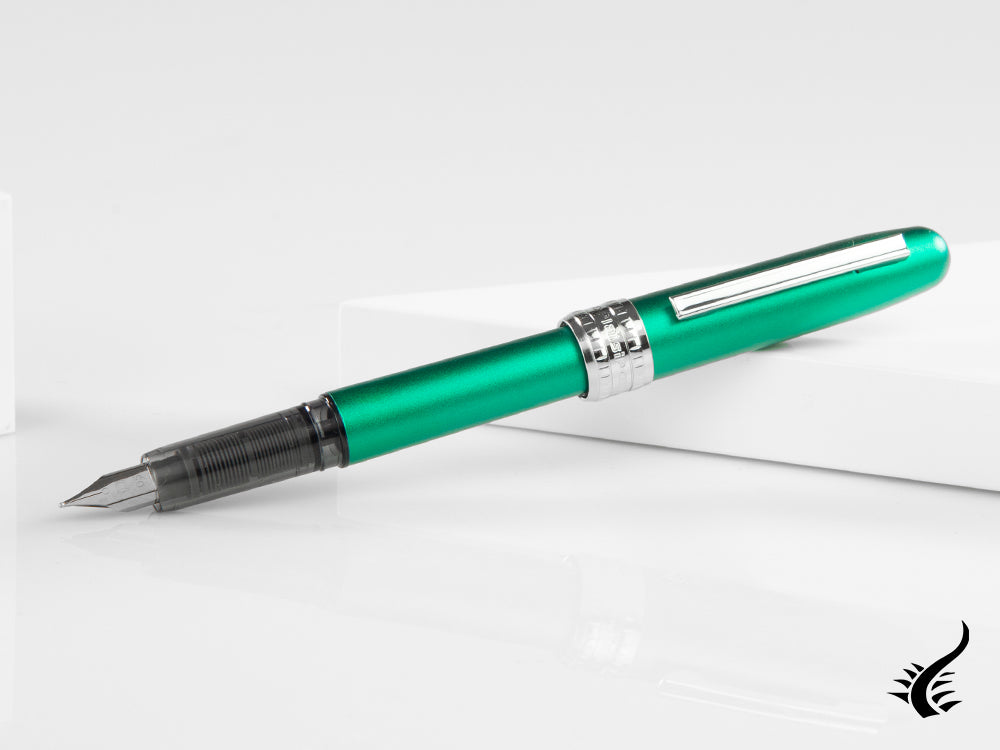 Stylo plume Platinum Plaisir, aluminium, vert sarcelle 2020, PGB-1500-45