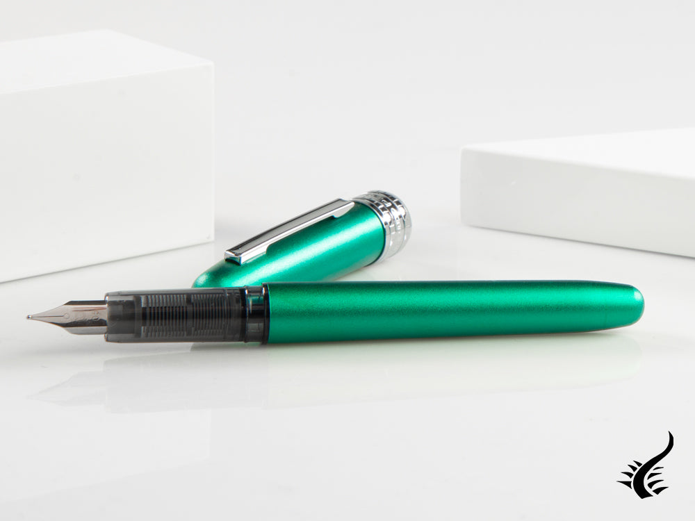 Stylo plume Platinum Plaisir, aluminium, vert sarcelle 2020, PGB-1500-45