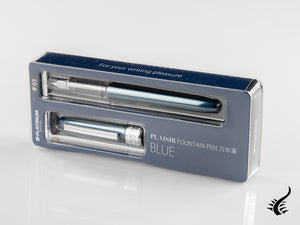 Stylo plume Platinum Plaisir, aluminium anodisé, bleu, PGB-1000-56