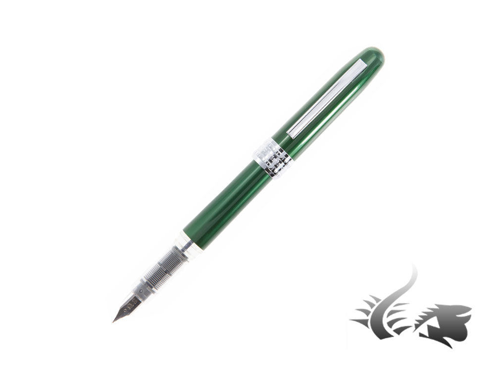 Platinum Plaisir Fountain Pen, Anodized aluminium, Green, PGB-1000-41