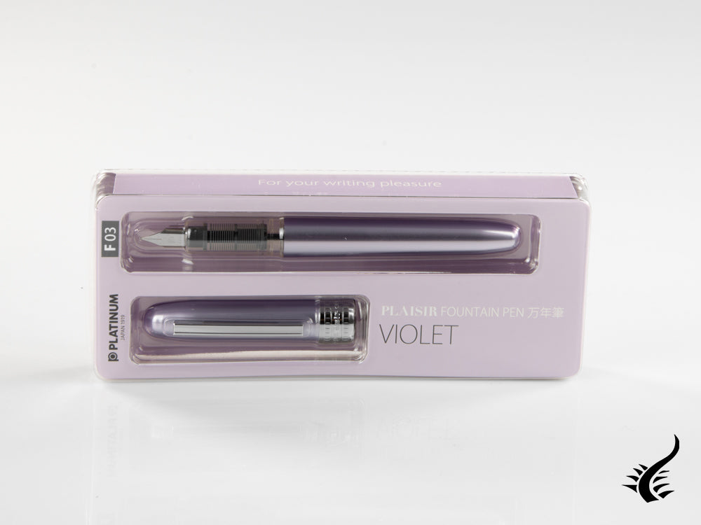 Platinum Plaisir Fountain Pen, Anodized aluminium, Violet, PGB-1000-28