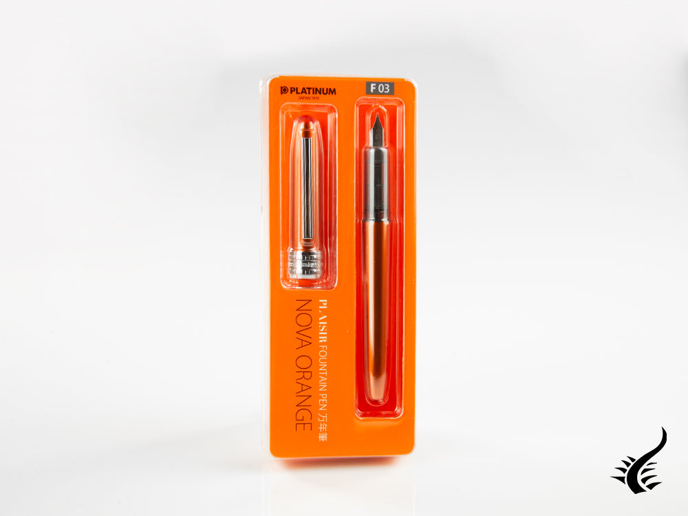 Platinum Plaisir Fountain Pen Nova Orange, Aluminium, PGB-1000-25