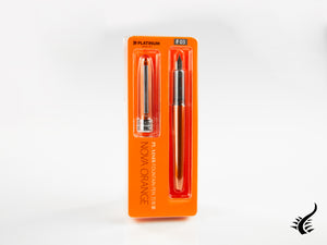 Stylo Plume Platinum Plaisir Nova Orange, Aluminium, PGB-1000-25