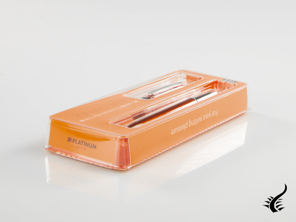 Stylo Plume Platinum Plaisir Nova Orange, Aluminium, PGB-1000-25