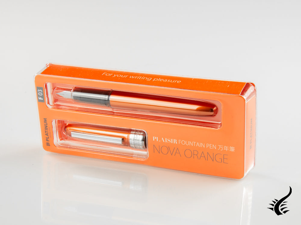 Platinum Plaisir Fountain Pen Nova Orange, Aluminium, PGB-1000-25